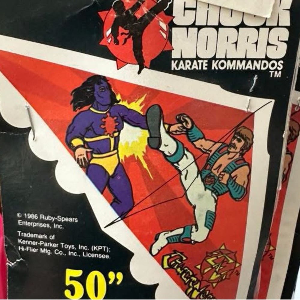 Colorful 50" Chuck Norris Kite - Picture 2 of 4